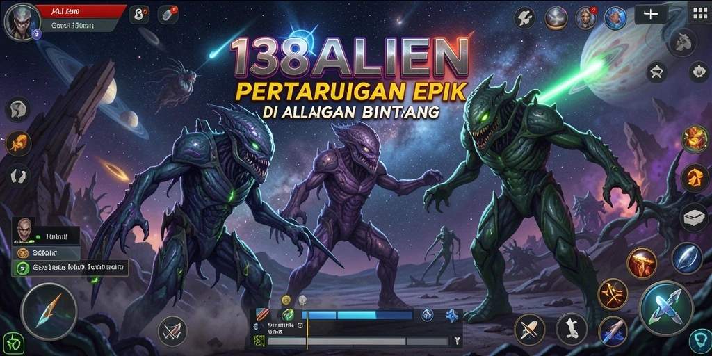 Screenshot gameplay 138ALIEN menampilkan aksi seru melawan alien.
