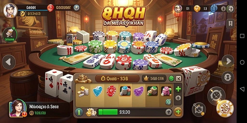 Tampilan gameplay QiuQiu yang seru dan menantang.