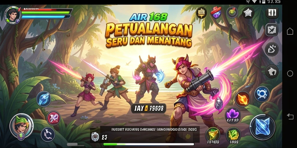 Tampilan gameplay petualangan yang menegangkan dan penuh aksi.