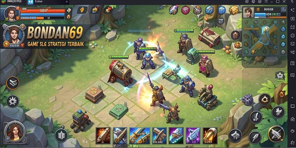 Tampilan gameplay yang menegangkan dan strategis di BONDAN69.