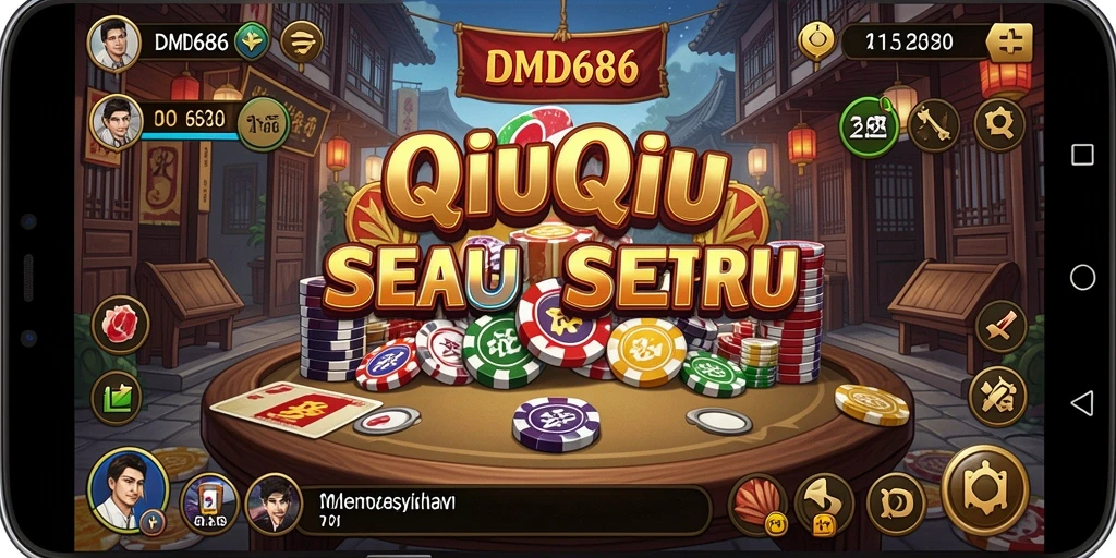 Gameplay QiuQiu yang seru dan interaktif di DMD686.