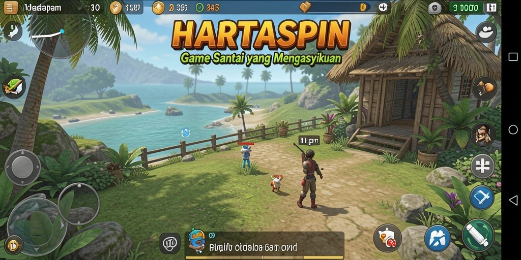 Tampilan menarik dari gameplay HARTASPIN yang mengasyikkan.