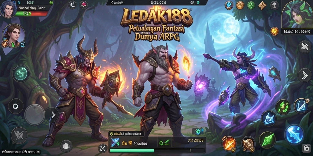 Screenshot LEDAK188 menampilkan aksi pertempuran yang mendebarkan dalam gameplay ARPG.