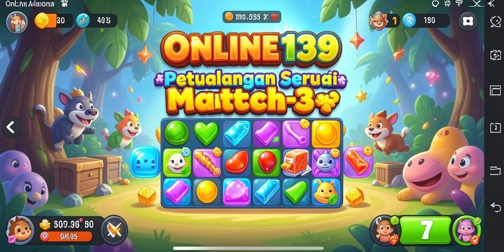Gameplay seru dari ONLINE138, cocok untuk penggemar Match-3.