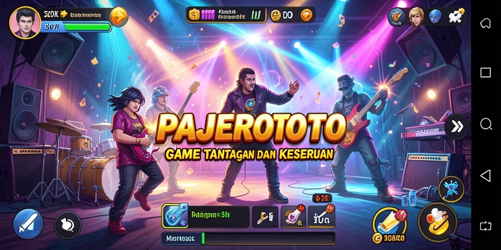 Screenshot utama PAJEROTOTO menampilkan gameplay musik yang seru dan interaktif.