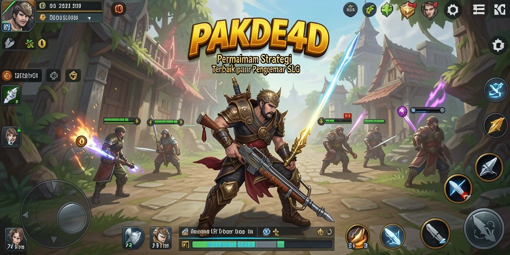 Tampilan gameplay menarik dari PAKDE4D yang menampilkan pertempuran strategis.