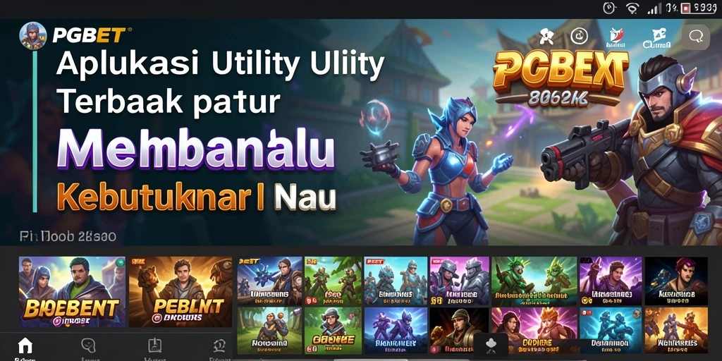 Tampilan screenshot utama PGBET menampilkan antarmuka pengguna yang ramah dan fungsional.