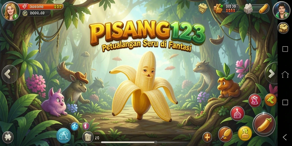 Tampilan gameplay RPG PISANG123 yang seru dan dinamis.