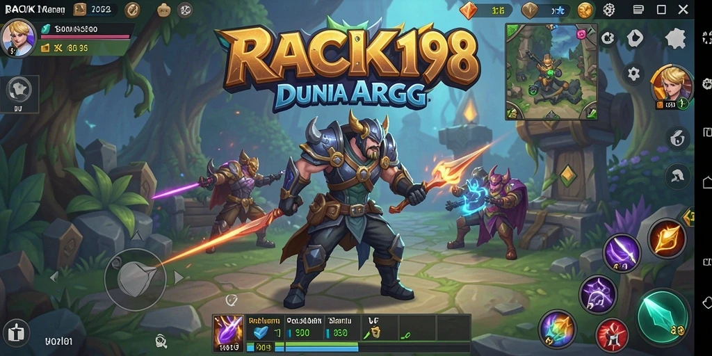 Tampilan menarik dari gameplay ARPG di RACIK198.