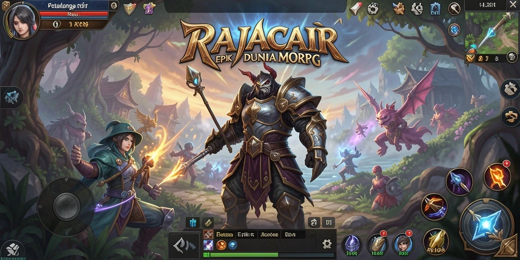 Tampilan gameplay menakjubkan dari RAJACAIR dalam petualangan MMORPG.
