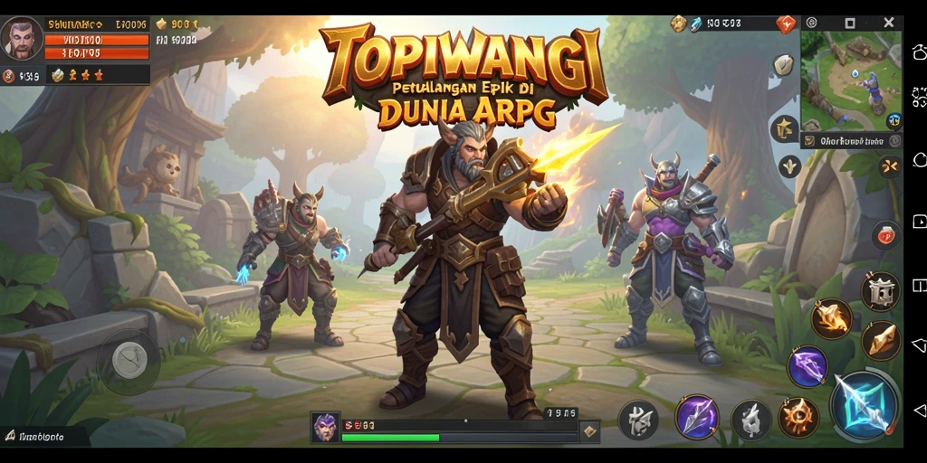 Gameplay seru di dunia petualangan TOPIWANGI yang penuh aksi.